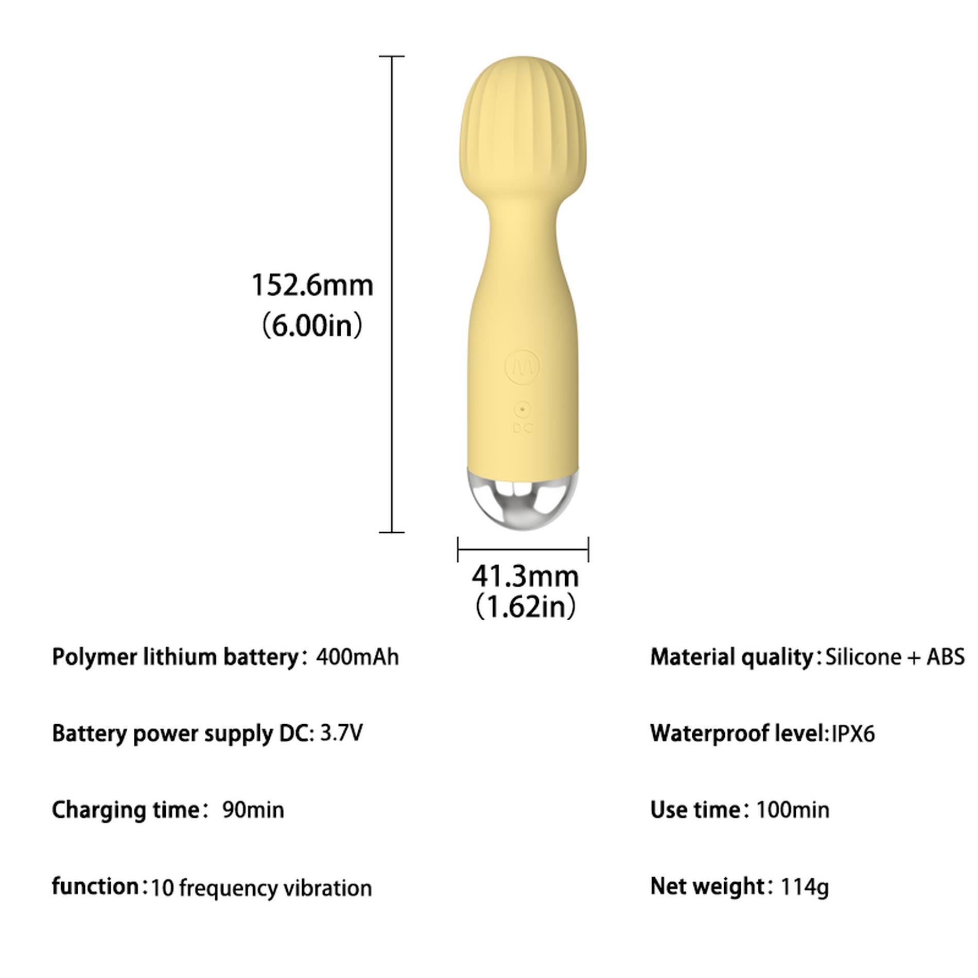 Wibrator różdżka mały żółty Boys Of Toys B - Series Cute 56-3011 - obrazek 6