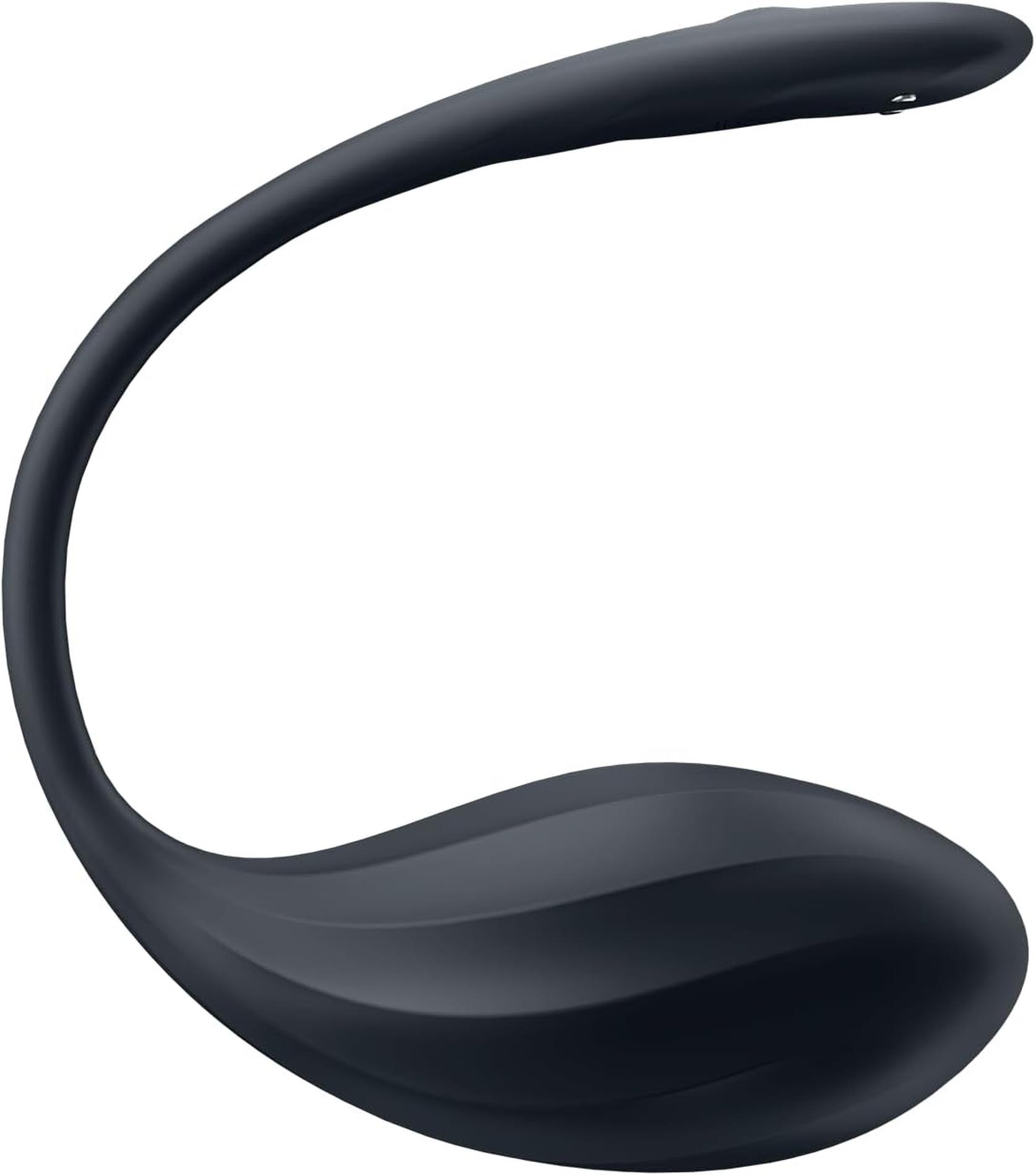 Wibrujące jajeczko na pilot lub aplikację czarne Satisfyer Ribbed Petal 73-4002767 - obrazek 1