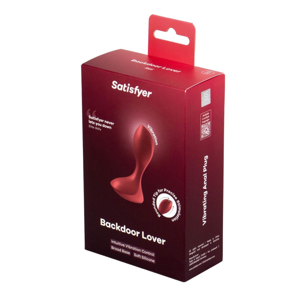 Wibrator analny korek czerwony Satisfyer Backdoor Lover 73-4004174