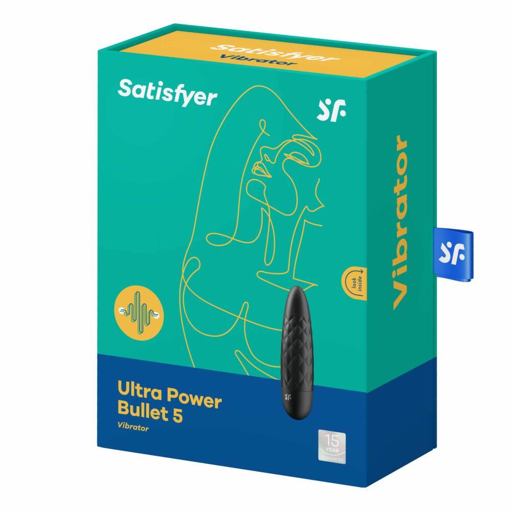 Wibrator mały czarny Satisfyer Ultra Power Bullet 5 73-4007779