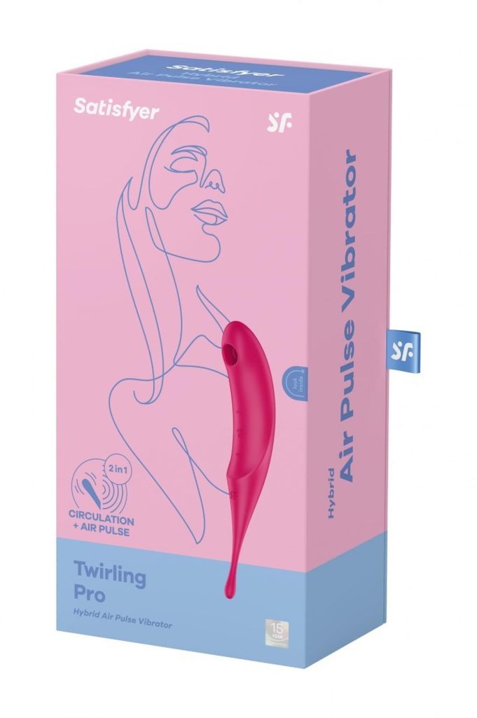 Wibrator do stymulacji łechtaczki czerwony Satisfyer Twirling Pro 73-4043937