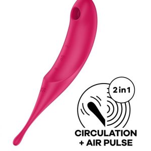 Wibrator do stymulacji łechtaczki czerwony Satisfyer Twirling Pro 73-4043937 - obrazek 2