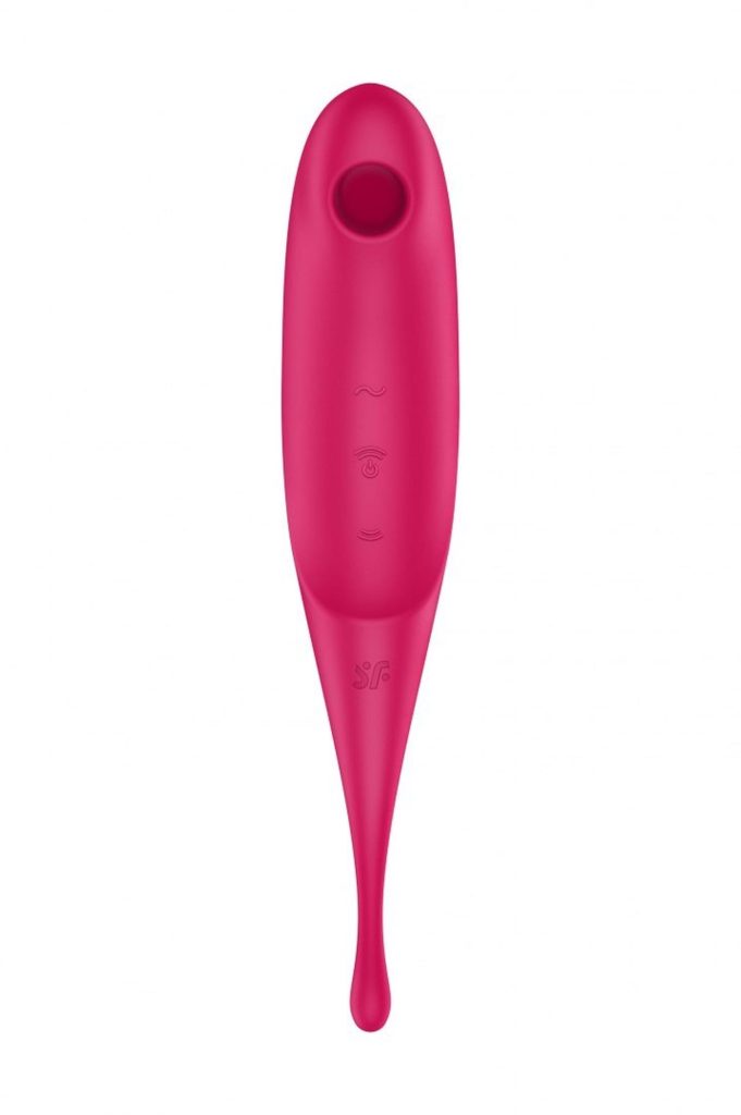 Wibrator do stymulacji łechtaczki czerwony Satisfyer Twirling Pro 73-4043937