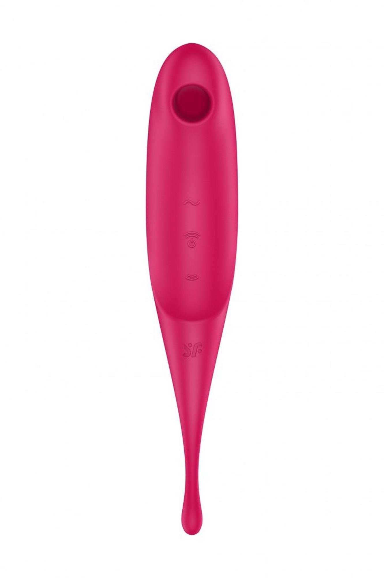 Wibrator do stymulacji łechtaczki czerwony Satisfyer Twirling Pro 73-4043937 - obrazek 4