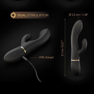 Wibrator króliczek czarny Lovely Planet Dorcel 80-6072165 - obrazek 6